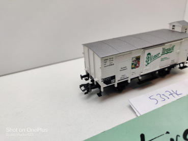 Fleischmann H0 AC 5357 Bierwagen "Pilsener Urquell" m Brmshs / G / NEM / DRG