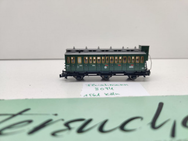 Fleischmann N DC 8094 Abteilwagen 3.Kl Bremserhaus C3Pr89 / DRG