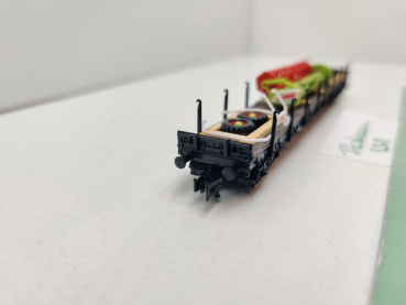 Fleischmann N DC 8268 Rungenwagen "Landw. Ladung" Rs684 / NEM / DB