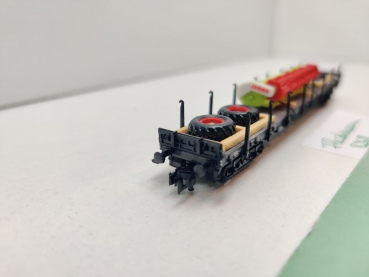 Fleischmann N DC 8268 Rungenwagen "Landw. Ladung" Rs684 / NEM / DB