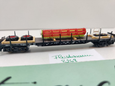 Fleischmann N DC 8268 Rungenwagen "Landw. Ladung" Rs684 / NEM / DB