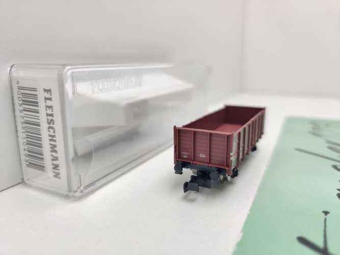 Fleischmann N DC 871501 Hochbordwagen 265-7 El-u / NEM / DR / OVP