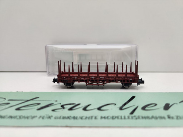 Fleischmann N DC 872501 Rungenwagen Stahlrungen Rmrs / NEM / DR / OVP