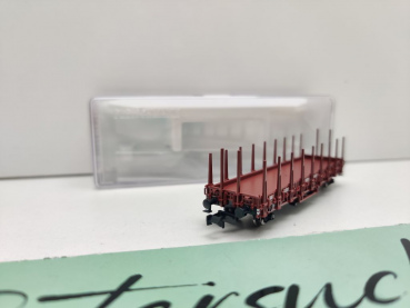 Fleischmann N DC 872501 Rungenwagen Stahlrungen Rmrs / NEM / DR / OVP