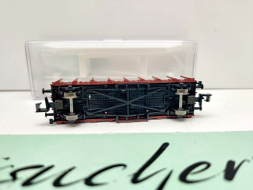 Fleischmann N DC 872501 Rungenwagen Stahlrungen Rmrs / NEM / DR / OVP