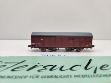 Fleischmann N DC 931486 gedeckter Güterwagen Gbs254 / Gleisreinigung / NEM / DB