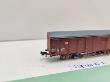 Fleischmann N DC 931486 gedeckter Güterwagen Gbs254 / Gleisreinigung / NEM / DB