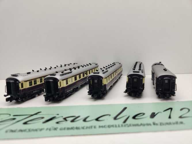 Hobbytrain N DC 20500 Rheingold Wagenset mit Beleuchtung / NEM / DRG / OVP