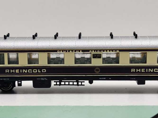 Hobbytrain N DC 20500 Rheingold Wagenset mit Beleuchtung / NEM / DRG / OVP