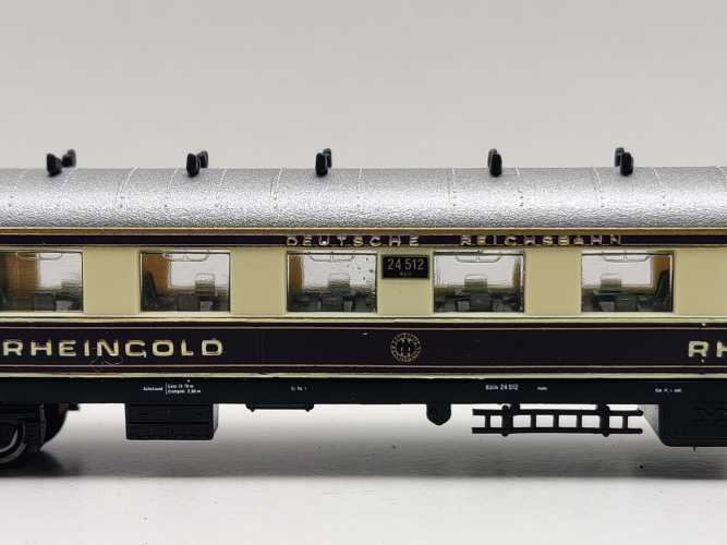 Hobbytrain N DC 20500 Rheingold Wagenset mit Beleuchtung / NEM / DRG / OVP