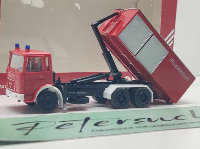 Herpa H0 820500 MAN F8 Feuerwehr-Wechsellader Abrollcontainer RW / 1:87 / OVP