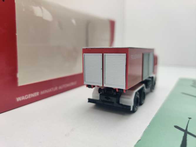 Herpa H0 820500 MAN F8 Feuerwehr-Wechsellader Abrollcontainer RW / 1:87 / OVP