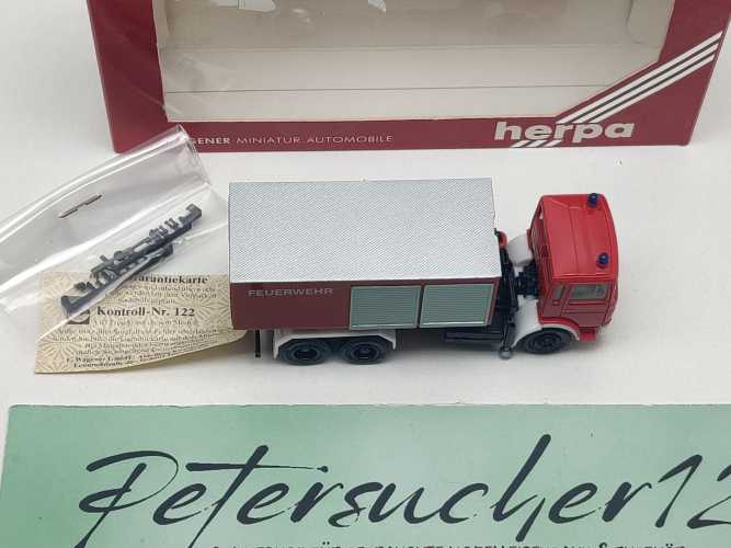 Herpa H0 820500 MAN F8 Feuerwehr-Wechsellader Abrollcontainer RW / 1:87 / OVP