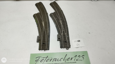 Märklin H0 2 x Bogenweiche Links C-Gleis 24671 Anlagenauflösung G4