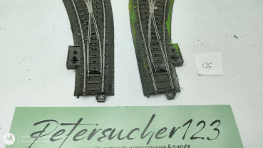 Märklin H0  Bogenweiche links + Rechts C-Gleis 24671 + 24672  R1 Anlagenrückbau G5