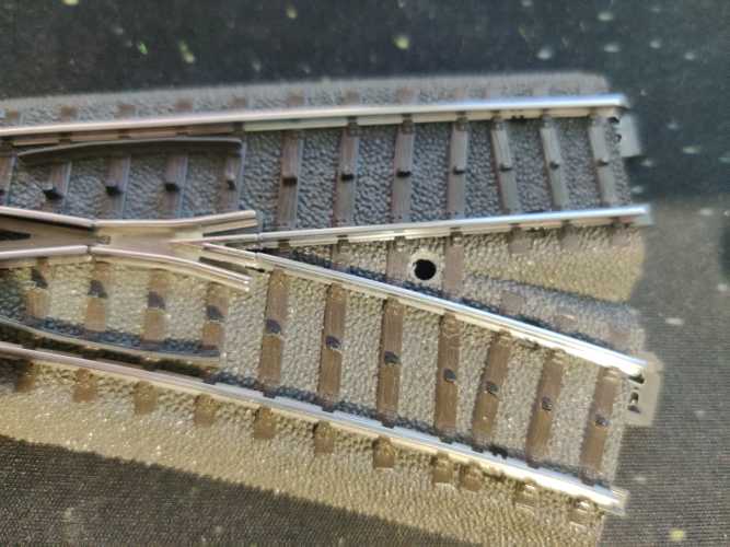Märklin H0 1 x Weiche rechts / C-Gleis / 24612 / R2  / Anlagenrückbau - Kopie