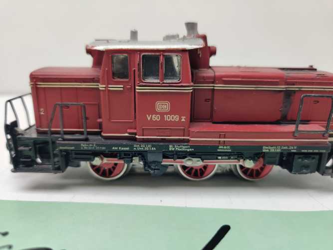 MÄRKLIN H0 AC V60 1009 / Diesellok / Rot / DB / Umbau Delta - Digital