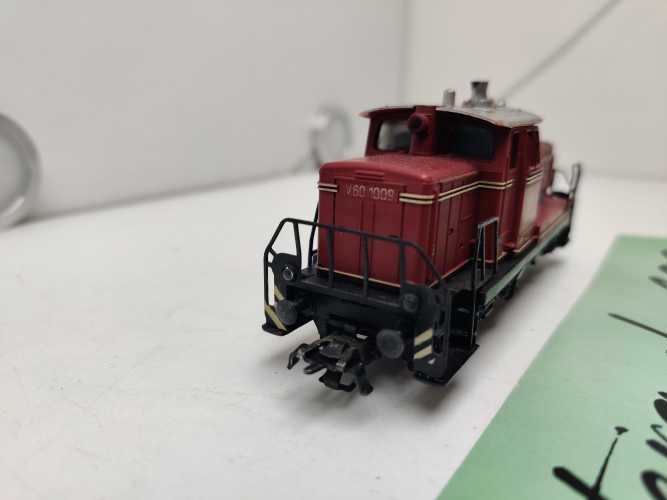 MÄRKLIN H0 AC V60 1009 / Diesellok / Rot / DB / Umbau Delta - Digital