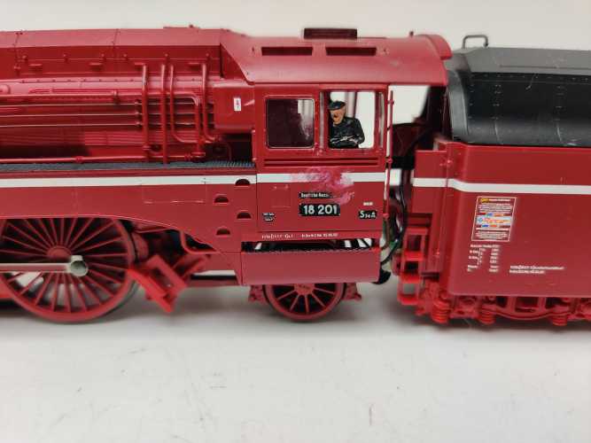 Roco H0 AC 69203 / BR18 201  / Dampflok Schlepptender / DR / DCC / Sound