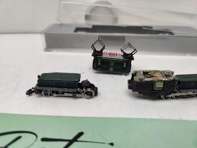 Mini Club / Märklin Z DC 13302 / Krokodil / SBB / Grün / Steuerung fehlt / Defekt