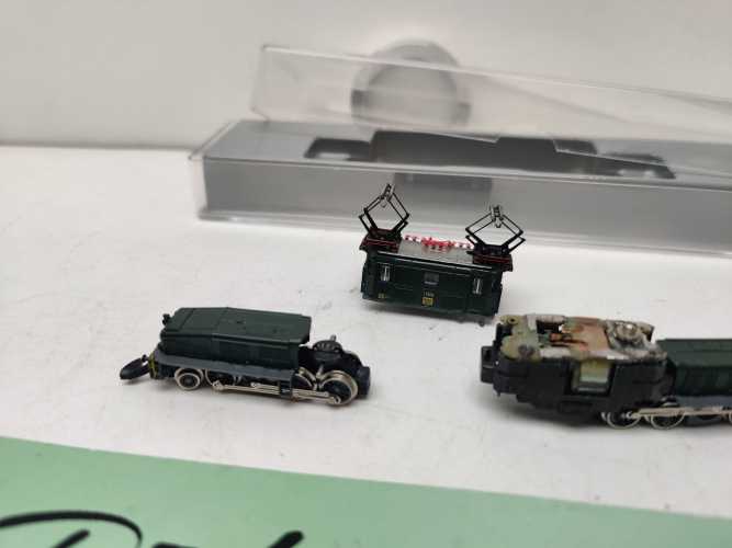 Mini Club / Märklin Z DC 13302 / Krokodil / SBB / Grün / Steuerung fehlt / Defekt