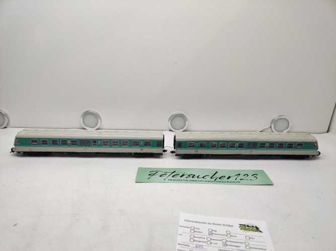 Fleischmann H0 DC BR614 052-9 / BR614 051-1 Triebwagen / Mint / DB / Analog