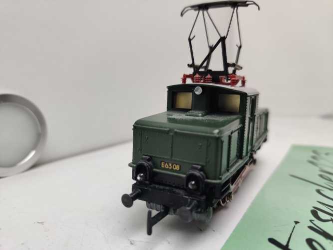 Märklin H0 AC E63 08 / kleine, bullige Rangier-Elektrolokomotive / Umbau Mfx / Grün / DB