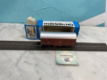 249// Märklin H0 4426 Gedeckter Güterwagen Braun DB  Blaue OVP J622_GW2597