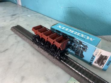 Märklin H0 4635 Muldenkippwagen Hellblaue OVP   DB