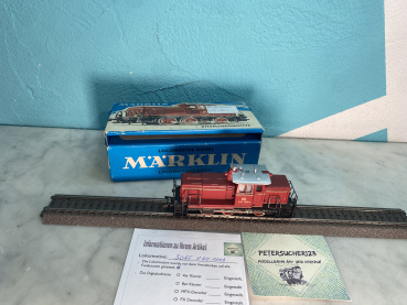 195//Märklin H0 3065 / V60 1009 Diesellokomotive  Blaue OVP Rot Analog M522_L2119