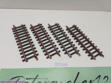 Märklin H0 AC 2201 4x Gerades K-Gleis / 1/2 = 90 mm / Farbe, Rost, Kleber