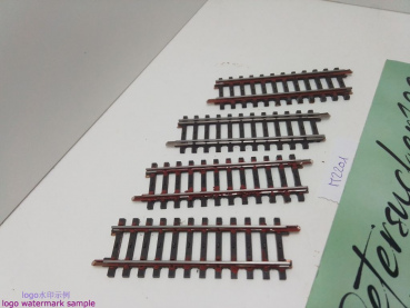 Märklin H0 AC 2201 4x Gerades K-Gleis / 1/2 = 90 mm / Farbe, Rost, Kleber
