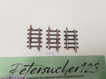 Märklin H0 AC 2293 3x Gerades K-Gleis / 41,3 mm / Farbe, Kleber