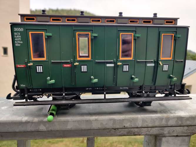 LGB Spur G 1205 /  1 x standardmäßige Weiche / rechts / Radius R1 30° + 1201 Antrieb + 1204 Laterne