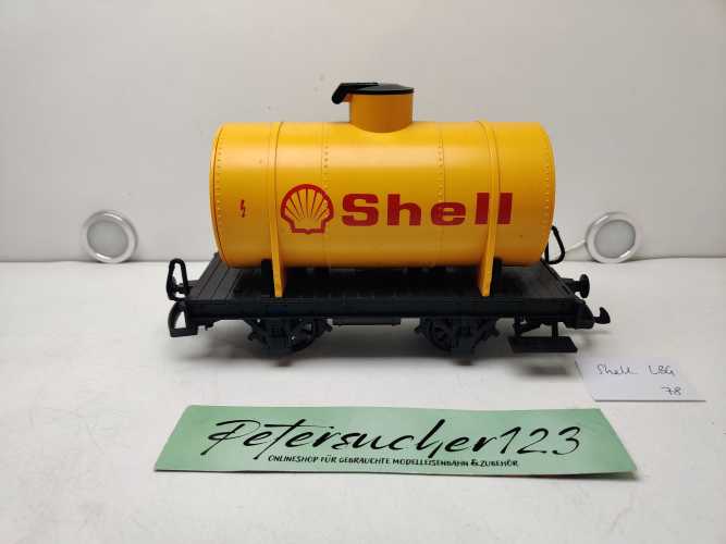 LBG Spur G 4040 / 2-achsiger Kesselwagen / SHELL / gelb