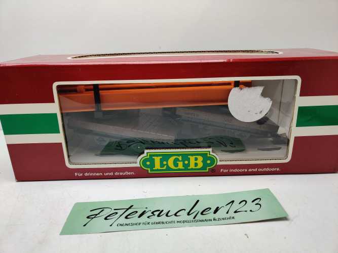 LBG Spur G / 40500 / Feldbahn-Drehschemelwagen-Set / OVP