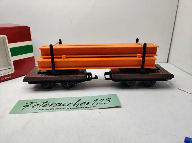 LBG Spur G / 40500 / Feldbahn-Drehschemelwagen-Set / OVP