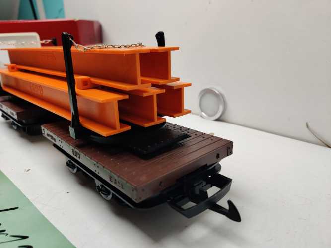 LBG Spur G / 40500 / Feldbahn-Drehschemelwagen-Set / OVP