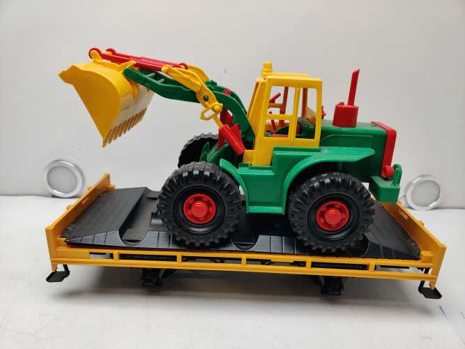 LBG Spur G 94069 / 2-achsiger offener Güterwagen Fachwagen mit Radlader