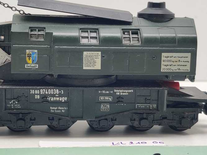 Liliput H0 DC 210 Kranwagen / Goliath / DB