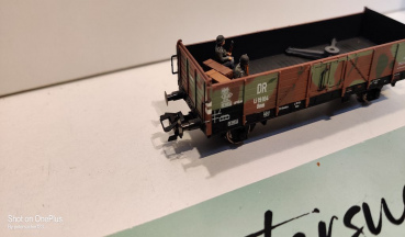 Liliput H0 AC 221693 offener Güterwagen Tarnanstrich / Li 19 104 / NEM / DRG