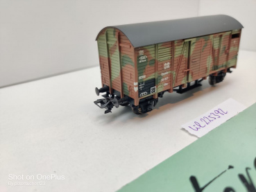 Liliput H0 AC 225393 ged. Güterwagen / Militärwagen / Ghs / NEM /  DR