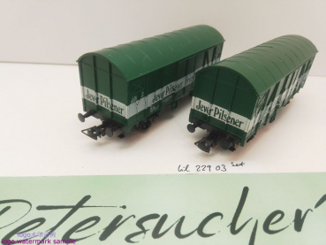 Liliput H0 DC 229 03 Bierwagen-Set "Jever-Pilsener" / NEM / DB