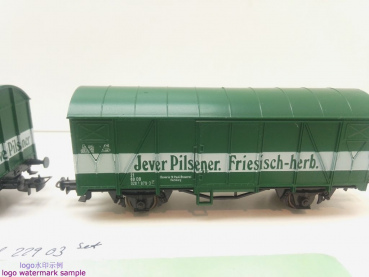 Liliput H0 DC 229 03 Bierwagen-Set "Jever-Pilsener" / NEM / DB