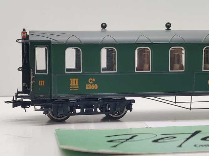 Liliput H0 DC 329966 Personenwagen "Gotthardbahn" ohne Licht 3.Kl C4 / NEM / [P]