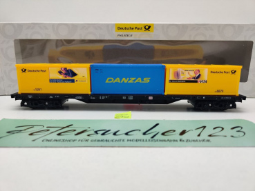 Lima H0 DC 02142 Tragwagen & 3 Container Rs / DP Philatelie / NEM / DB / OVP