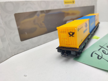 Lima H0 DC 02142 Tragwagen & 3 Container Rs / DP Philatelie / NEM / DB / OVP