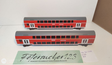 Märklin H0 AC 29478 Doppelstockwagen-Set DABza756 DBza751 1.-2. + 2.Kl / NEM / DB