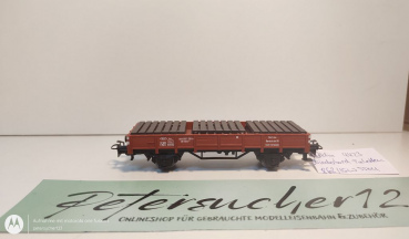 Märklin H0 AC 4423 Niederbordwagen mit Paletten / Kklm 505 / DB