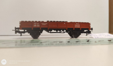 Märklin H0 AC 4423 Niederbordwagen mit Paletten / Kklm 505 / DB